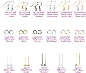 img 3 attached to 🔧 2000-Piece Earring Making Kit: Earring Making Supplies with Hooks, Jump Rings, Backs, Pliers, Tweezers, and Jump Ring Opener for Polymer Clay Earrings, Jewelry Making, and Repair