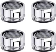 🚰 high-quality 4 pack faucet aerator with brass shell and gasket - ideal kitchen/bathroom sink replacement parts logo