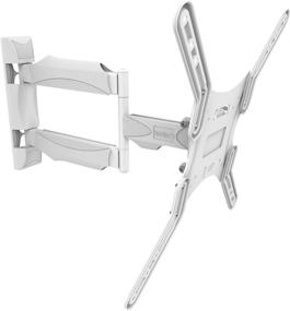 img 2 attached to 📺 Maximize Your TV Viewing Experience with the Kanto M300 Full Motion TV Wall Mount: Articulating Arm, 135° Swivel, Easy Tilt Design, VESA Compatible, Heavy-Duty Steel, White