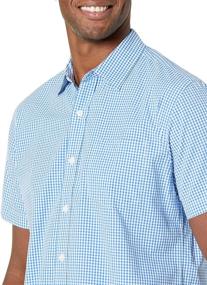 img 2 attached to 👕 Men's Clothing: Amazon Essentials Regular Fit Short Sleeve Stripe Shirts