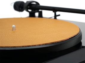 img 4 attached to Premium Swiss Leather Turntable Mat - Sandstone - Platter Mat Made In USA