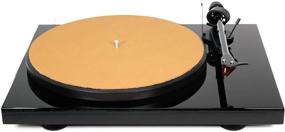 img 3 attached to Premium Swiss Leather Turntable Mat - Sandstone - Platter Mat Made In USA