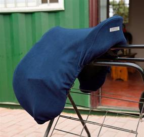 img 4 attached to 🐴 Harrison Howard Horse Saddle Cover - Fleece Material for Optimal Protection and Comfort