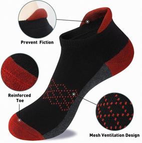 img 3 attached to 🧦 JATEN Men's Athletic Running Socks: Cushioned and Moisture-Wicking Ankle Socks for Breathable Comfort