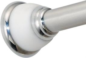 img 4 attached to 🚿 iDesign York Constant Tension Shower Curtain Rod - Adjustable 26-42", Small Size, Polished White Design