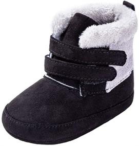 img 4 attached to 👶 Warm Winter Boots for Infant Boys: Enteer Push the Cold Away