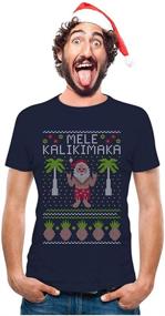 img 4 attached to Kalikimaka Hawaiian Christmas Sweater Sweatshirt Sports & Fitness for Team Sports