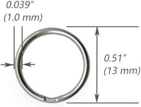 img 3 attached to 📿 Stainless Steel Beading & Jewelry Making Connectors by LABEN with Various Diameter Options