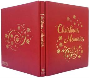 img 3 attached to 🎄 Cece's Capsules Christmas Scrapbook Photo Album, All-In-One DIY 4x6 with 40 Pages, Leather Cover - Ideal for Holiday, Christmas, and Family Memories