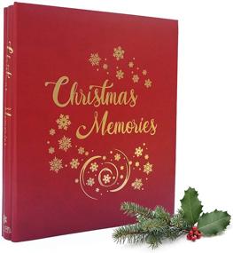 img 4 attached to 🎄 Cece's Capsules Christmas Scrapbook Photo Album, All-In-One DIY 4x6 with 40 Pages, Leather Cover - Ideal for Holiday, Christmas, and Family Memories