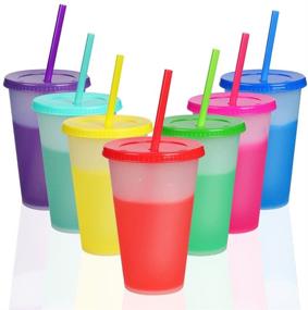 img 4 attached to Color Changing Cups, Tumblers, and Straws for Food Service Equipment and Supplies