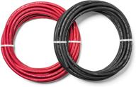 🔌 usa-made ewcs 6 gauge premium extra flexible welding cable 600 volt combo pack - 25 feet each, black+red logo
