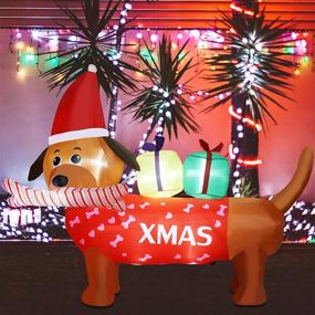img 3 attached to Christmas Inflatable Decorations Budiwati Dachshund