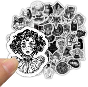 img 3 attached to 🌂 Gothic Waterproof Stickers Ideal for Water Bottles - A Perfect Choice!
