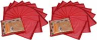 stylish storage solution: fashion bizz 24 pcs combo of non woven red saree cover set логотип