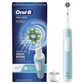 img 4 attached to 🦷 Enhance Your Oral Care Routine with Oral-B Pro 1000 CrossAction Electric Toothbrush in Green