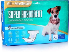 img 4 attached to 🩲 XL All-Absorb Disposable Female Dog Diapers