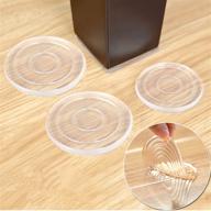 🪑 premium 8 pcs non-slip furniture grippers - self-adhesive silicone feet for furniture legs – best non-skid pads for securing furniture in place (40mm) логотип