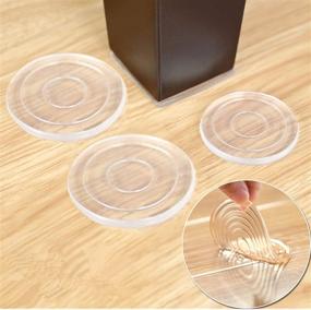 img 4 attached to 🪑 Premium 8 Pcs Non-Slip Furniture Grippers - Self-Adhesive Silicone Feet for Furniture Legs – Best Non-Skid Pads for Securing Furniture in Place (40mm)