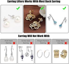 img 1 attached to Earring Original Lifters Adjustable Hypoallergenic