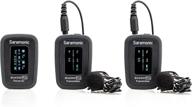 система беспроводного клип-микрофона saramonic blink 500 pro b2 🎤 для камер и мобильных устройств - 2 человека, 2,4 ггц, 2xtx/trs/trrs - черный логотип