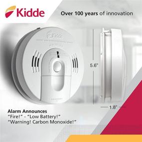 img 1 attached to Kidde Hardwired Smoke & Carbon Monoxide Detector with Battery Backup & Voice Alert - Interconnect Combination Alarm
