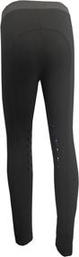 img 1 attached to 👧 HR Farm Kid's Silicone Patch Breeches: Comfortable Pull-On Pants for Horse Riding and Equestrian Activities