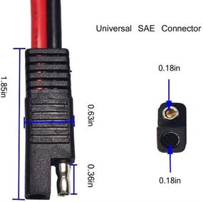 img 2 attached to MOOJP 10AWG 2 Pin Power Круговой коннектор для солнечной панели Солнечный кабель SAE для панели Furrion Forrest River RV Ports DIY Battery Grand Design RV's - Industry 18in