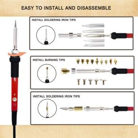 img 3 attached to 🔥 The Ultimate Wood Burning Kit for Beginners: 50PCS Professional Wood Burning Pen and Accessories for Embossing, Carving, and Wood Burning Projects