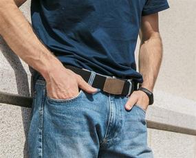 img 2 attached to 👔 Reversible Brown Black Men's Belt - Stylish Accessory for Men