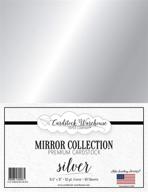 🌟 sparkling mirror silver metallic mirricard cardstock - 8.5 x 11 inch - 100 lb / 12pt - 10 sheets by cardstock warehouse: perfect for dazzling crafts! logo