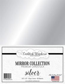 img 4 attached to 🌟 Sparkling Mirror Silver Metallic Mirricard Cardstock - 8.5 X 11 inch - 100 lb / 12Pt - 10 Sheets by Cardstock Warehouse: Perfect for Dazzling Crafts!