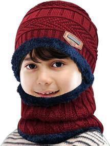 img 4 attached to 🧤 Maylisacc Winter Beanie: Keep Your Hands Warm and Stay Connected in Cold Weather - Perfect Boys' Accessory with Touchscreen Compatibility