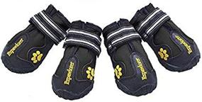 img 2 attached to EXPAWLORER Waterproof Dog Boots: Reflective Non Slip Paw Protection for Dogs - Small to Large Sizes