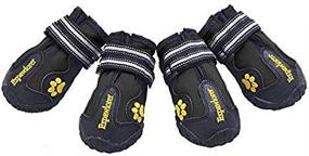 img 3 attached to EXPAWLORER Waterproof Dog Boots: Reflective Non Slip Paw Protection for Dogs - Small to Large Sizes