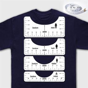 img 4 attached to Zazolyne T Shirt Alignment Designs Measuring