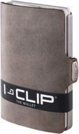 💼 i clip gunmetal wallet: stylish minimalist men's accessory logo