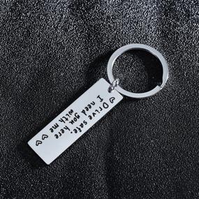 img 3 attached to BESPMOSP Keychain Boyfriend Valentines Stainless