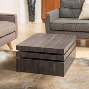 img 1 attached to ☕ Modern Rotating Coffee Table in Black by Christopher Knight Home