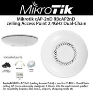 📶 mikrotik 2.4ghz dual-chain poe ceiling access point cap-2nd routerboard logo