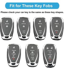 img 3 attached to Чехол для ключа Chevrolet Soft TPU Key Holder Smart Car Key Protector с кожаным брелоком для Chevrolet 2016-2021 Equinox Malibu Cruze Camaro Tahoe Silverado Traverse Blazer Sonic Car & Vehicle Electronics на автомобильную электронику.