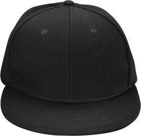 img 2 attached to 🧢 DALIX Flat Billed Baseball Cap: Adjustable Polyester Hat in Sizes M, L, XL, for a Structured and Stylish Look