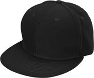 🧢 dalix flat billed baseball cap: adjustable polyester hat in sizes m, l, xl, for a structured and stylish look logo