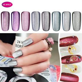 img 2 attached to 🐱 CLAVUZ 5D Cat Eye Gel Polish | Soak Off UV LED Nail Varnish | Primer Gel Polish | Salon Manicure | 8ML | 13015