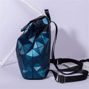 img 2 attached to Geometric Backpack Luminous Shoulder Rucksack Outdoor Recreation for Camping & Hiking