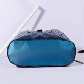 img 1 attached to Geometric Backpack Luminous Shoulder Rucksack Outdoor Recreation for Camping & Hiking