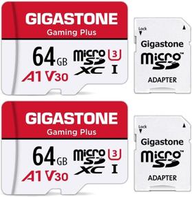 img 4 attached to 📷 [Gigastone] 64GB 2-пак Micro SD карта: Идеально подходит для Nintendo Switch, смартфонов и записи видео 4K UHD - UHS-I U3 C10 A1 V30, до 95MB/s