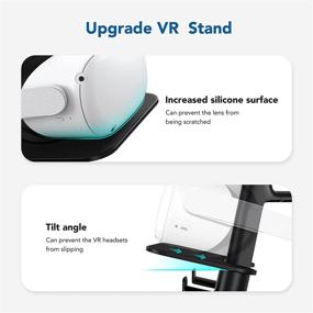 img 2 attached to 🔧 Flexible VR Stand Accessories for Oculus Quest 2/Rift S/Quest/Valve Index/HP Reverb G2 - Keep Your Headset and Controllers Organized!