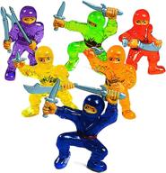 48-piece fun express vinyl ninja warrior toys for party favors, classroom counters, and carnival prizes логотип