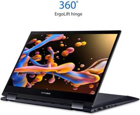 img 1 attached to 💻 ASUS VivoBook Flip 14 2-в-1 ноутбук, 14-дюймовый сенсорный дисплей FHD, Ryzen 7 5700U, 8 ГБ оперативной памяти, 512 ГБ SSD, стилус, Windows 10, считыватель отпечатков пальцев, черный, TM420UA-DS71T